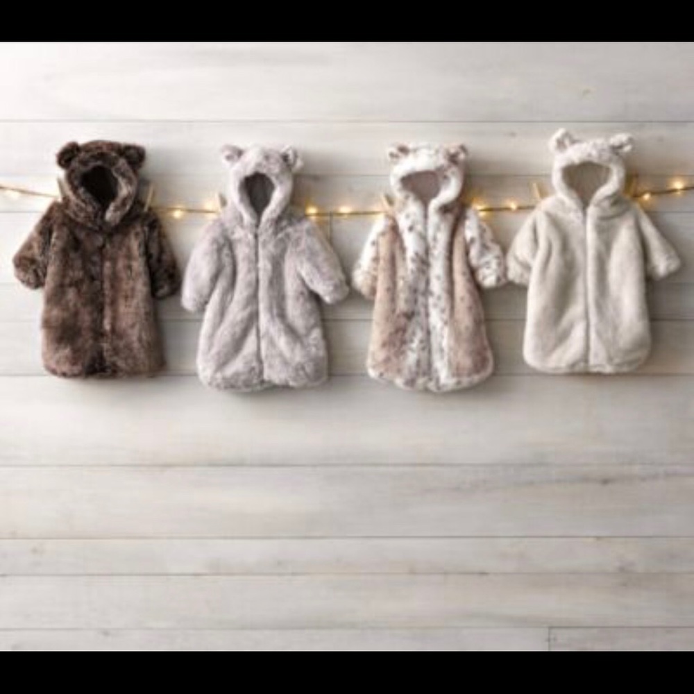 Restoration Hardware baby and child Faux Fur Coat